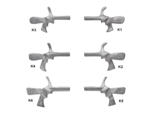 Uchwyt pistoletowy szpadowy nielakierowany